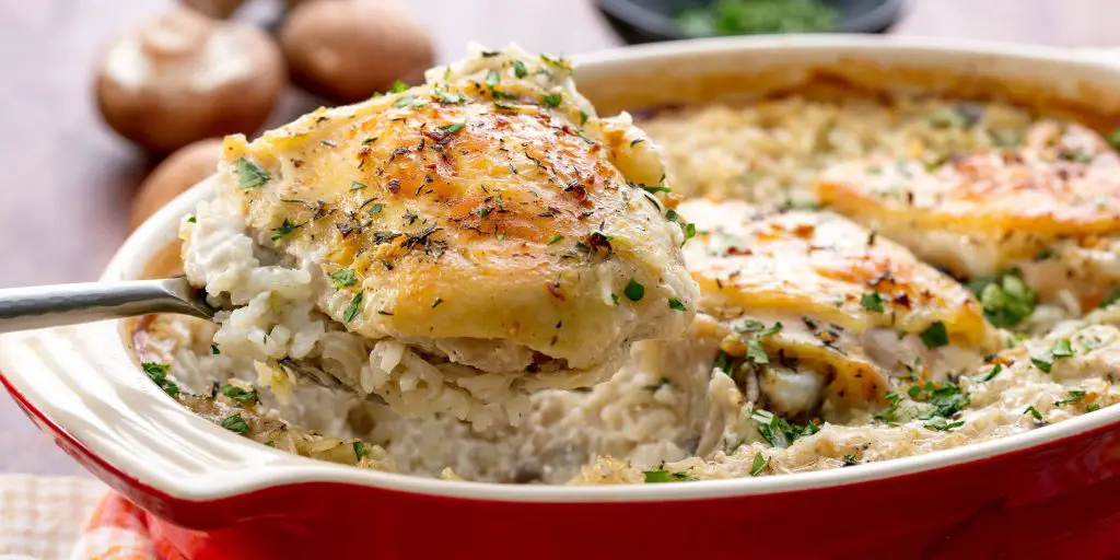 campbells chicken and rice bake